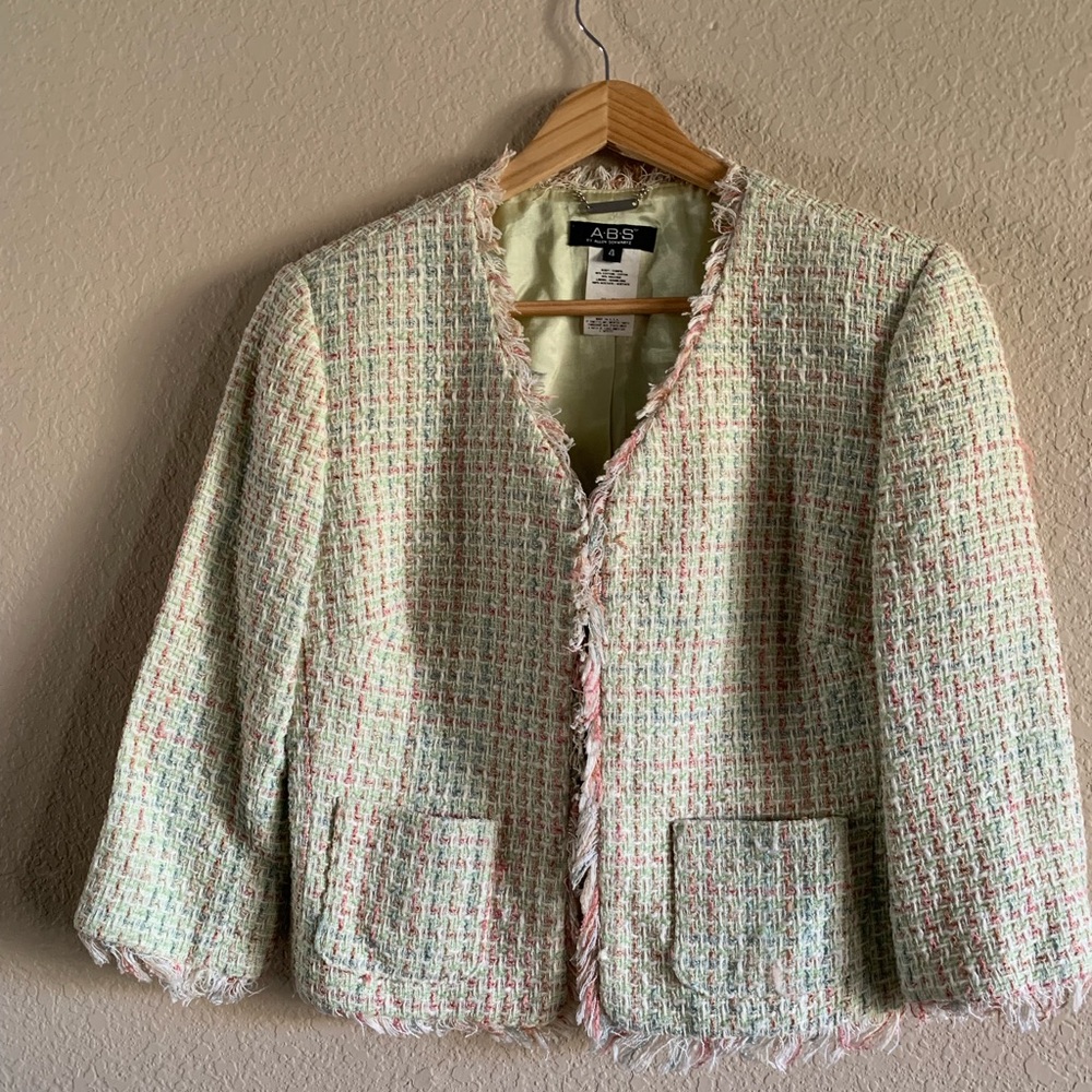 ABS Allen Schwartz Tweed Jacket size 4
